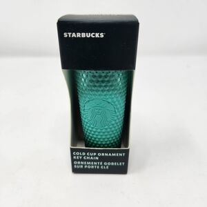 Starbucks Teal Cold Cup Key Chain